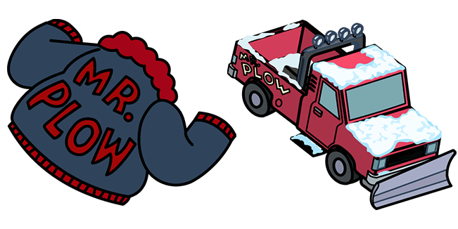 the simpsons mr plow jacket snowplow custom cursor