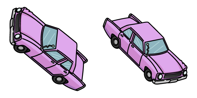 the simpsons pink sedan custom cursor