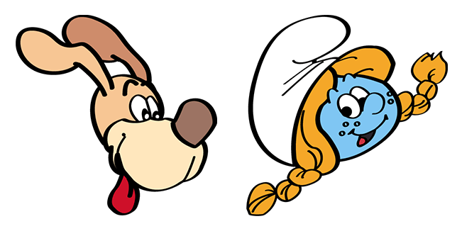 the smurfs sassette puppy custom cursor