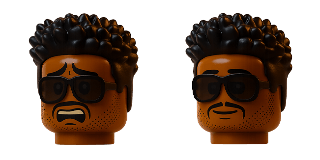 the weeknd lego head custom cursor