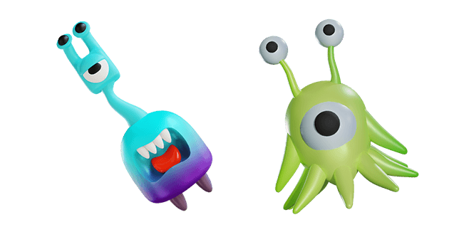 three eyed aliens 3D custom cursor