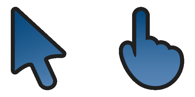 thunder sky gradient animated custom cursor