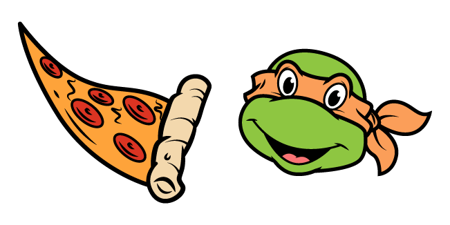 tmnt 1987 michelangelo pizza custom cursor
