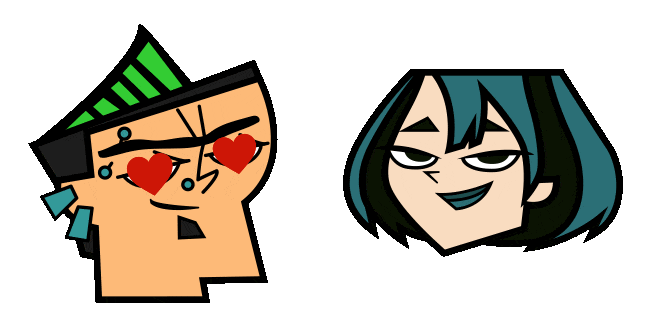 total drama duncan gwen animated custom cursor