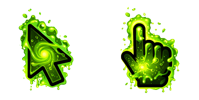 toxic aura flare animated custom cursor