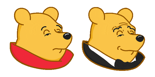 tuxedo winnie the pooh meme animated custom cursor