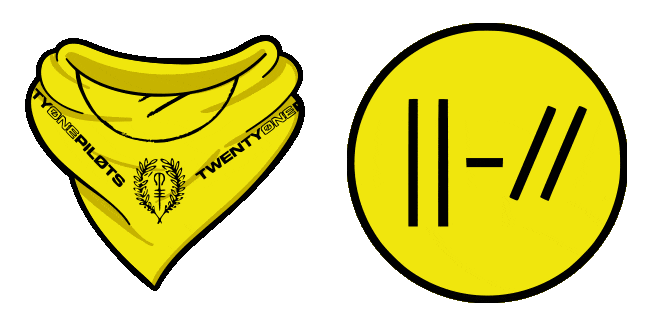 twenty one pilots bandana logo animated custom cursor