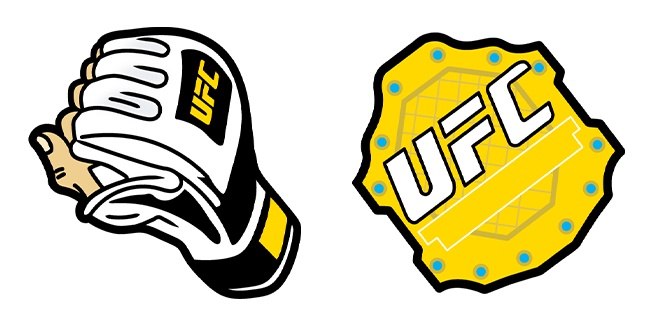 ufc glove championship badge custom cursor