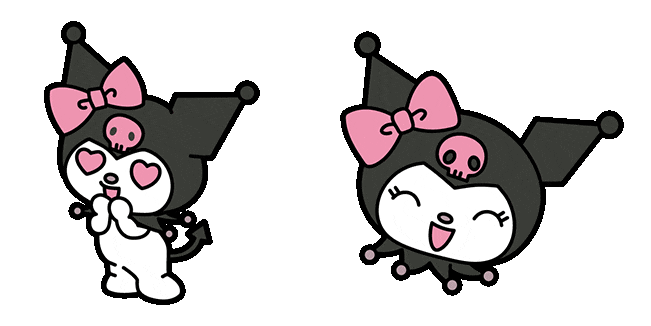 valentines day kuromi love eyes animated custom cursor