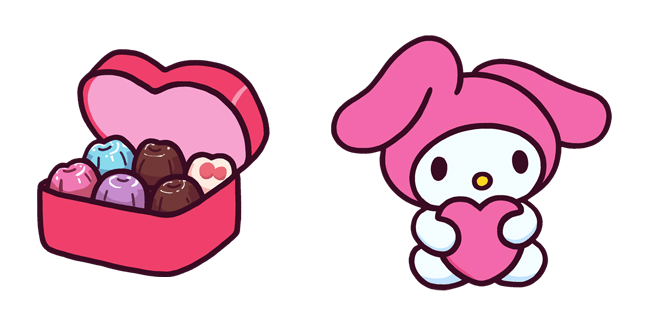 valentines day my melody chocolate box custom cursor