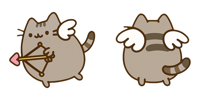 valentines day pusheen cupid custom cursor