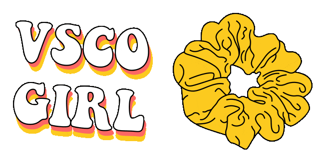 vsco girl scrunchie animated custom cursor