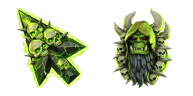warcraft guldan fel warlock custom cursor