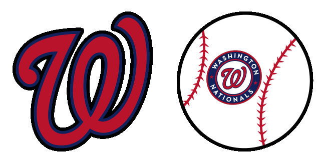 washington nationals logo baseball animated custom cursor