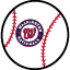 Washington Nationals Logo & Baseball Animated