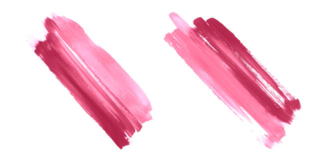 watercolor pink stroke custom cursor