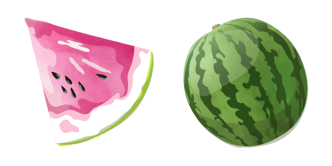 watercolor watermelon custom cursor
