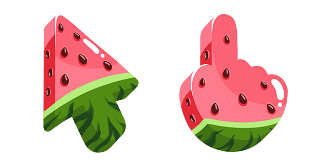 watermelon 3d custom cursor