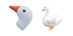 White Goose 3D Cursor - Sweezy Custom Cursors