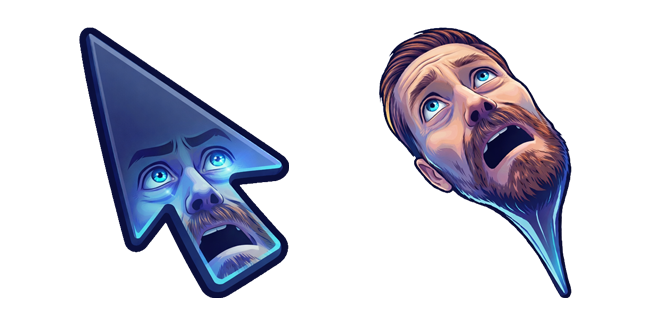 willem dafoe looking up meme arrow custom cursor