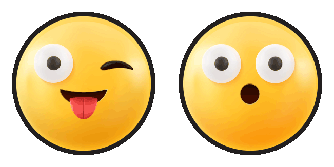 winking face with tongue emoji animated custom cursor