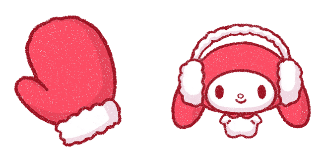 winter my melody with headphones mitten custom cursor 1