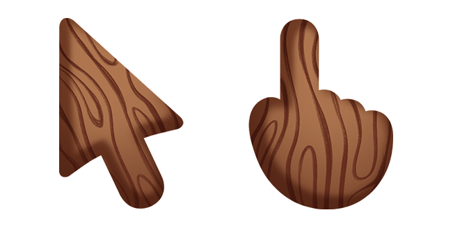 wooden texture custom cursor