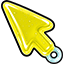 Yellow Candy Star & Arrow