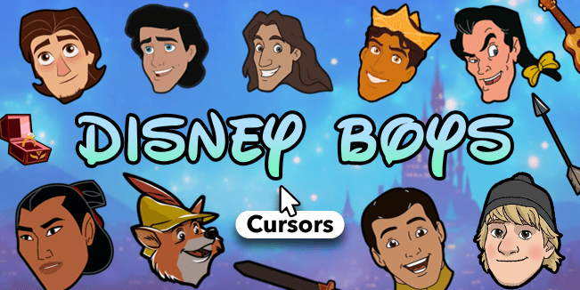 disney boys cursors collection