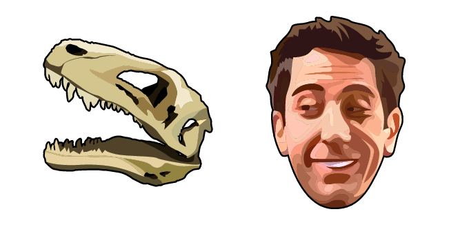 friends ross geller dinosaur skull custom cursor