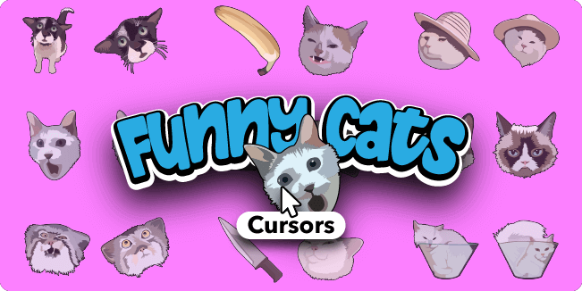 Funny Cats Cursor Collection - Custom Cursor