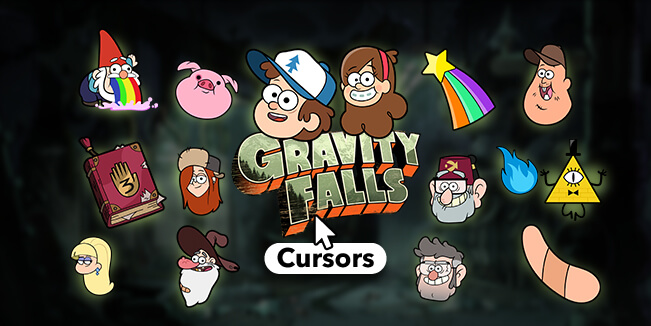 gravity falls cursor collection