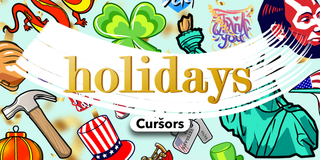 holidays cursors collection