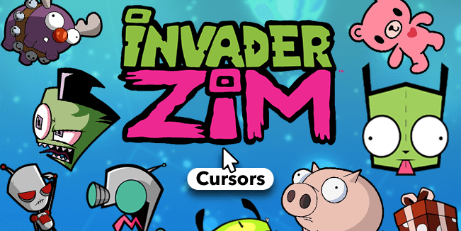 invader zim cursors collection