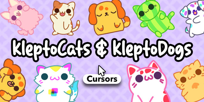 kleptocats kleptodogs cursors collection