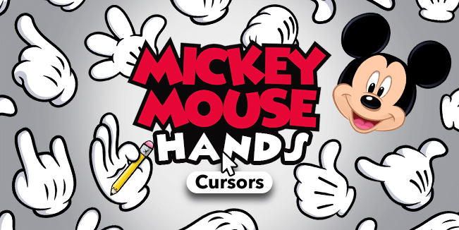 mickey mouse hands cursor collection
