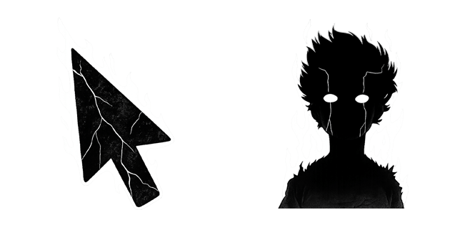 mob psycho 100 shigeo kageyama dark custom cursor