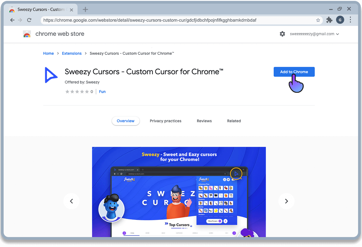 How to add custom cursor for google chrome! 