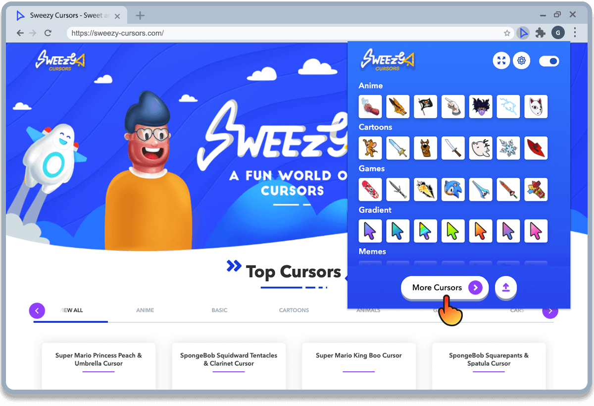Sweezy Cursors ☆ Custom Cursor for Chrome™