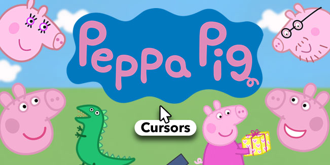 peppa pig cursors collection