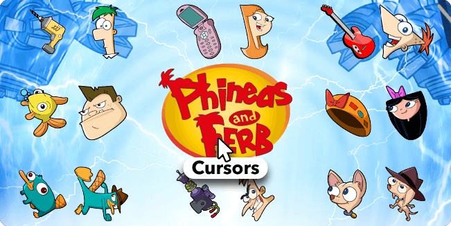 Phineas And Ferb Cursors Collection Sweezy Custom Cur