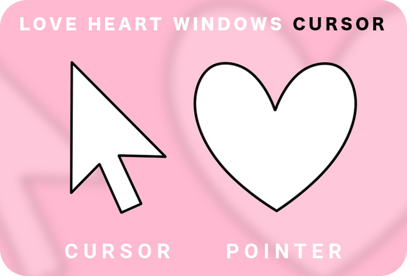 love heart windows love cursor post