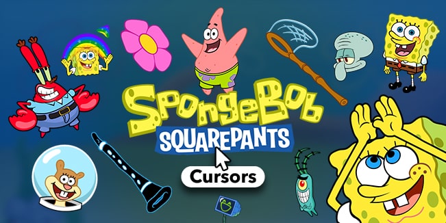 SpongeBob Patrick Star & Net Cursor - Sweezy Custom Cursors