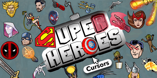 superhero cursors collection