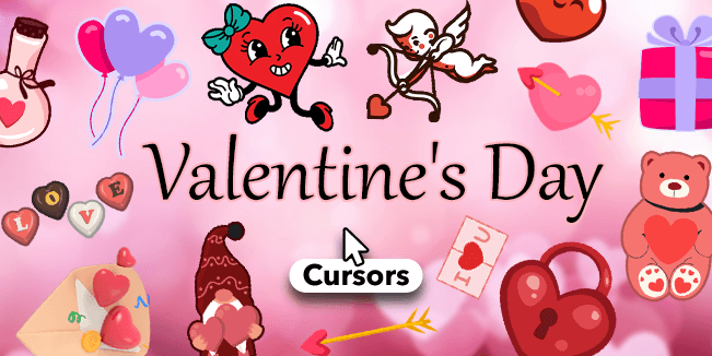 valentines day cursors collection