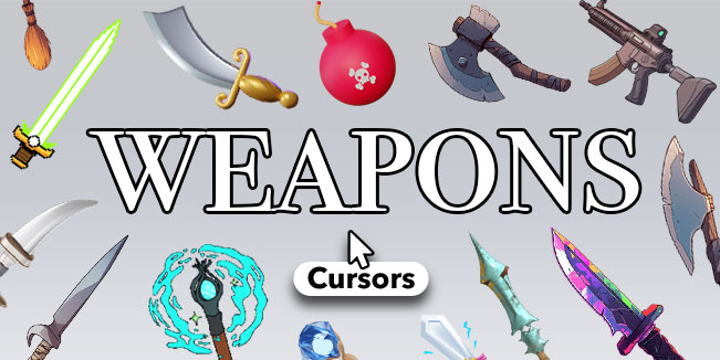 weapons cursors collection